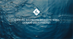 Desktop Screenshot of elektro-bachmann.de